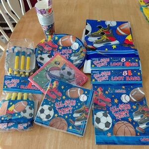 Sports Theme Party Supplies Set